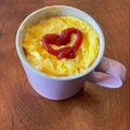 黒豆せんべい's cooksnap of when they made レンジで簡単！マグカップオムライス.