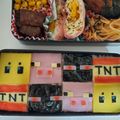 Toorakichi's cooksnap of when they made キャラ弁☆マインクラフト マイクラ.
