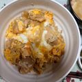 千の星のちっち☆'s cooksnap of when they made 簡単！レンジで4分☆焼き鳥缶の親子丼☆.