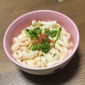 Kiraki_'s cooksnap of when they made 明太子の豆乳クリームきしめん.