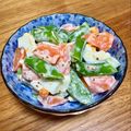 ねっちゃんっ's cooksnap of when they made 濃厚♪スナップえんどうとゆで卵サラダ.