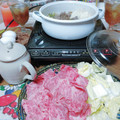 sakuraロゼット's cooksnap of when they made 3分で！簡単♪薄切り牛肉のすき焼き風☆.