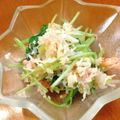 古賀竜一's cooksnap of when they made お酒のお供に☆蟹と三つ葉の山葵和え.