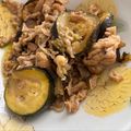 ななみん ママ★★'s cooksnap of when they made 夏バテ解消！ズッキーニと豚の甘酢炒め.