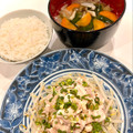 悠LOVE航's cooksnap of when they made もやしと細ねぎのヘルシー豚ぽん＋お汁付き.