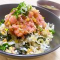 にゃつめ〜's cooksnap of when they made 超簡単♪ 薬味たっぷり　とろたく丼.
