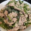 ゆるмαмα's cooksnap of when they made お弁当に！大葉たっぷり豚小間のマヨ醤油炒.