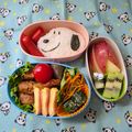 miniまむ♡'s cooksnap of when they made キャラ弁☆スヌーピー弁当.