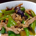 ひなたのねこやなぎ's cooksnap of when they made 茄子と万願寺とうがらしと豚肉の甘辛炒め.