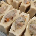 momo's cooksnap of when they made 簡単＆節約！高野豆腐の豚ひき肉詰め.