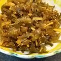 クックYZFAJO☆'s cooksnap of when they made ヘビウリの大量消費に‥「生姜味の佃煮」.