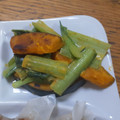 ポニーリボン's cooksnap of when they made 南瓜と小松菜の七味マヨ炒め.