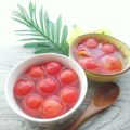 mamaRD's cooksnap of when they made 🍅トマトのシロップ漬け.