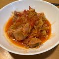 ほのぼのいっこ's cooksnap of when they made 簡単♪チキンと千切りキャベツのトマト煮.