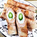 きゃんでぃ×2's cooksnap of when they made ★お弁当★アスパラと竹輪の豚肉巻★.