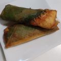 クックVNZV99☆'s cooksnap of when they made 豆腐と生ハムの春巻き.