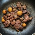 siomamakam's cooksnap of when they made 鶏もつ&レバー&きんかんの甘辛生姜煮.