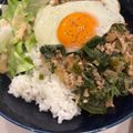 パッシーユ's cooksnap of when they made 10分で！和風ガパオライス♪大葉たっぷり.