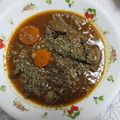 トムラウシ's cooksnap of when they made 牛すじ肉の赤ワイン煮込み♪.