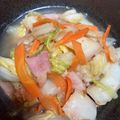 ぽちゃすけ's cooksnap of when they made 【副菜】白菜とベーコンのおかか和え.