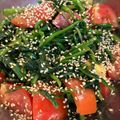 saki1010's cooksnap of when they made ピリ辛！ほうれん草とトマトのナムル☆.