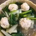 おじ☆さん's cooksnap of when they made お鍋の☆ふわふわ鶏団子☆.