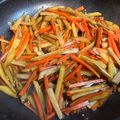 半熟王子's cooksnap of when they made ごぼうとじゃがいもの甘酢きんぴら.