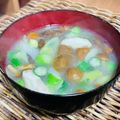 料理男子部🍻's cooksnap of when they made 夏から秋へ 夏野菜と秋野菜と茸のお味噌汁.
