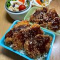 ルぴあ's cooksnap of when they made 和風なデミ風ソースカツ丼♬お弁当にも.