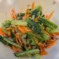 ささもっこ's cooksnap of when they made 小松菜とにんじんとツナの和え物.