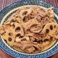 あーこ姐's cooksnap of when they made 簡単！豚肉とれんこん炒め！すき焼きのたれ.