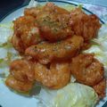 まぶたん's cooksnap of when they made 本格中華♪　海老オーロラソース.