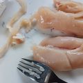 ❤️かわだん❤️'s cooksnap of when they made ササミの筋処理.