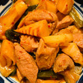 kose's cooksnap of when they made たけのこと豚肉の韓国風炒め煮.