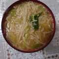 ぽんたん's cooksnap of when they made 素麺と玉ねぎのピリ辛味噌汁.