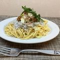 horseland's cooksnap of when they made しらすと納豆の和風ペペロンチーノパスタ.