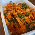 ∞ちぷ子∞'s cooksnap of when they made にんじんの葉きんぴら風炒め.