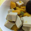 あゆたっくん's cooksnap of when they made 茅乃舎だしで☆高野豆腐とオクラの含め煮.