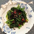 プルンバゴ's cooksnap of when they made 【梅の実ひじき】で和えるだけ！ほうれん草.