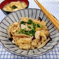 在宅勤務のおじさん's cooksnap of when they made 和味☆鶏ごぼう釜めし.