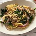 ゆうそら5812's cooksnap of when they made ほうれん草としめじのパスタ.