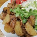クックHBQ370☆'s cooksnap of when they made 鶏もも肉と長いものこってりしょうが焼き.