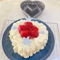 〜みみ〜's cooksnap of when they made Wチョコで可愛いオープンハートケーキ♡.