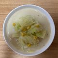 かおり♡♡♡'s cooksnap of when they made キャベツとコーンの豆乳スープ.