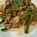 クックU3V1J5☆'s cooksnap of when they made カリカリ豚こまといんげんのオイマヨソテー.