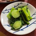 フジぽん's cooksnap of when they made 鉄板レシピ　小松菜のナムル　簡単.