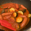 chou*'s cooksnap of when they made ウインナーズッキーニ・茄子の簡単トマト煮.