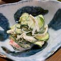 ポチゴロ's cooksnap of when they made ズッキーニとカニカマの胡麻マヨサラダ.