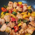 なおママのすけ's cooksnap of when they made 鶏もも肉とパプリカ達の甘酢炒め.