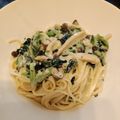 なち☆★'s cooksnap of when they made キノコとパセリのアンチョビクリームパスタ.